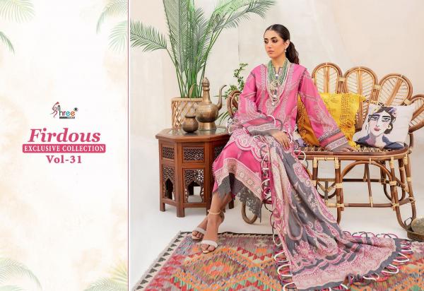 Shree Firdous Exclusive Collection Vol 31 Cotton Dupatta Pakistani Suits
